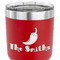 Chili Peppers 30 oz Stainless Steel Ringneck Tumbler - Red - CLOSE UP