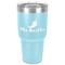 Chili Peppers 30 oz Stainless Steel Tumbler - Teal - Single-Sided (Personalized)