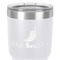 Chili Peppers 30 oz Stainless Steel Ringneck Tumbler - White - Close Up