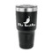 Chili Peppers 30 oz Stainless Steel Ringneck Tumblers - Black - FRONT