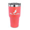 Chili Peppers 30 oz Stainless Steel Ringneck Tumblers - Coral - FRONT
