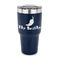 Chili Peppers 30 oz Stainless Steel Ringneck Tumblers - Navy - FRONT