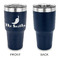Chili Peppers 30 oz Stainless Steel Ringneck Tumblers - Navy - Single Sided - APPROVAL