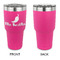 Chili Peppers 30 oz Stainless Steel Ringneck Tumblers - Pink - Single Sided - APPROVAL