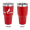 Chili Peppers 30 oz Stainless Steel Ringneck Tumblers - Red - Single Sided - APPROVAL