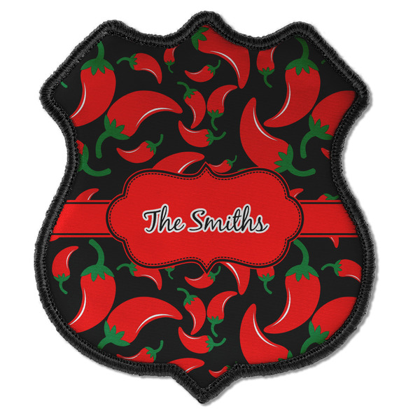 Custom Chili Peppers Iron On Shield Patch C w/ Name or Text
