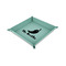 Chili Peppers 6" x 6" Teal Leatherette Snap Up Tray - CHILD MAIN