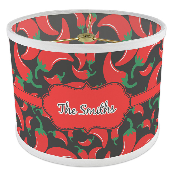 Chili Peppers 8" Drum Lampshade - ANGLE Poly-Film
