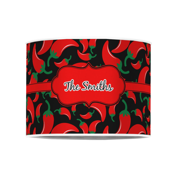 Chili Peppers 8" Drum Lampshade - FRONT (Poly Film)
