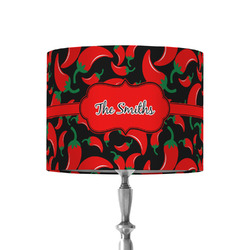Chili Peppers 8" Drum Lamp Shade - Fabric (Personalized)