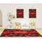 Chili Peppers 8'x10' Indoor Area Rugs - IN CONTEXT
