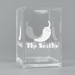 Chili Peppers Acrylic Pen Holder (Personalized)