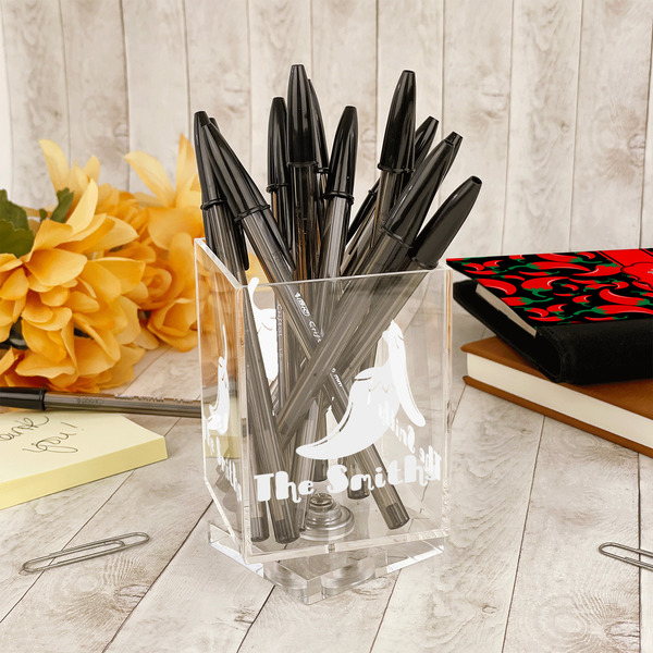 Chili Peppers Acrylic Pencil Holder - IN CONTEXT