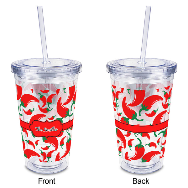 Chili Peppers Acrylic Tumbler - Full Print - Approval