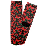 Chili Peppers Adult Crew Socks (Personalized)
