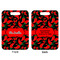 Chili Peppers Aluminum Luggage Tag (Front + Back)