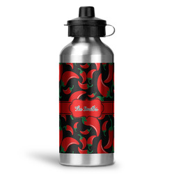 Chili Peppers Water Bottle - Aluminum - 20 oz (Personalized)