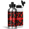 Chili Peppers Aluminum Water Bottles - MAIN (white &silver)