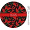 Chili Peppers 8" Glass Appetizer / Dessert Plates - Single or Set (Personalized)
