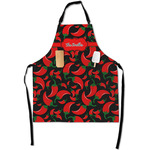 Chili Peppers Apron With Pockets w/ Name or Text