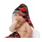 Chili Peppers Baby Hooded Towel on Child