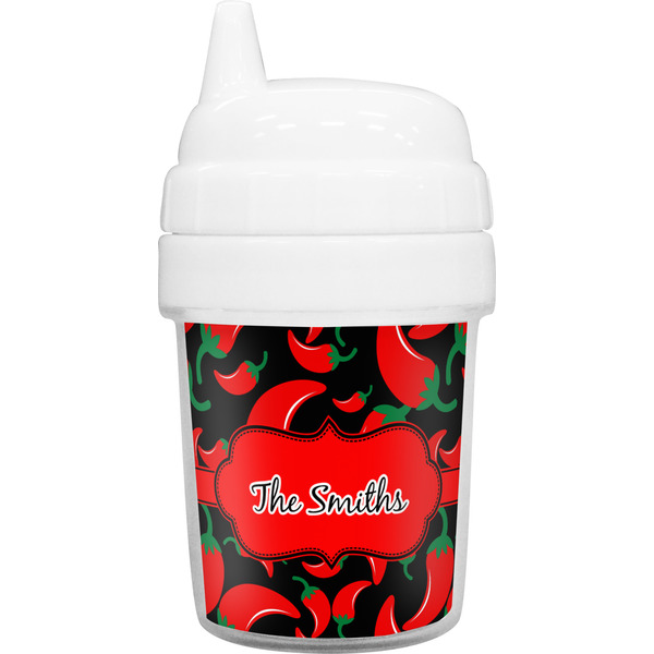 Custom Chili Peppers Baby Sippy Cup (Personalized)