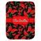 Chili Peppers Baby Swaddling Blanket - Flat