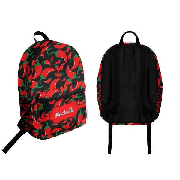 Chili Peppers Backpack front and back - Apvl
