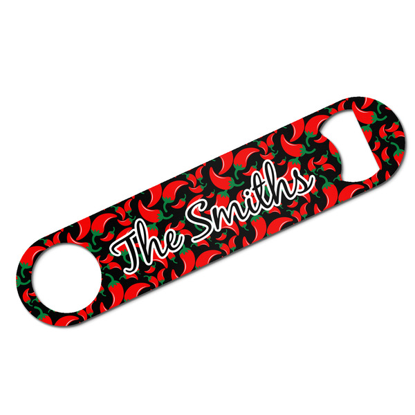 Custom Chili Peppers Bar Bottle Opener w/ Name or Text