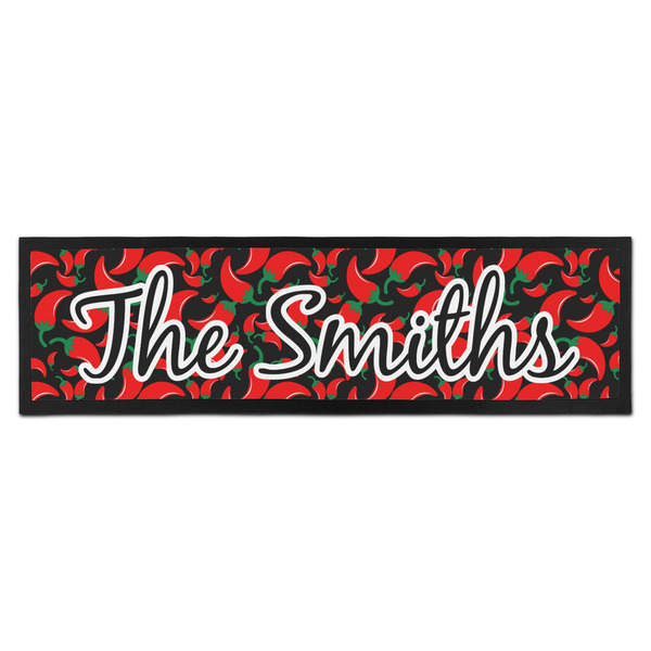 Custom Chili Peppers Bar Mat - Large (Personalized)