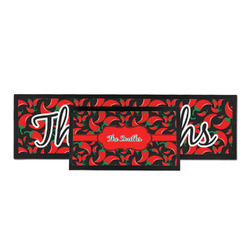 Chili Peppers Bar Mat (Personalized)