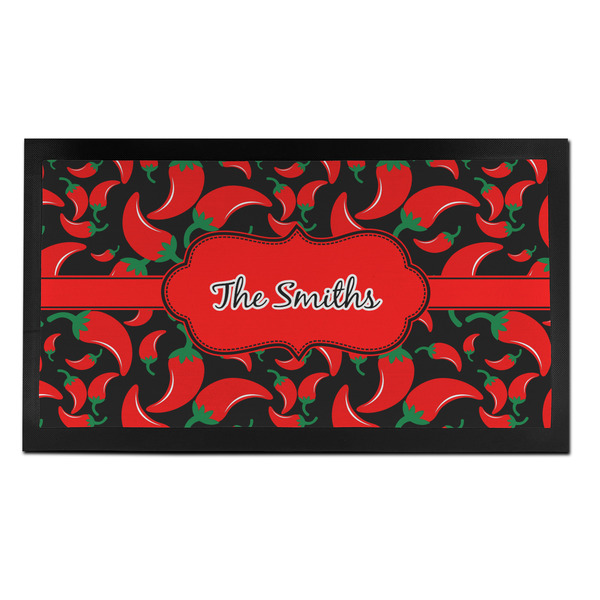 Custom Chili Peppers Bar Mat - Small (Personalized)