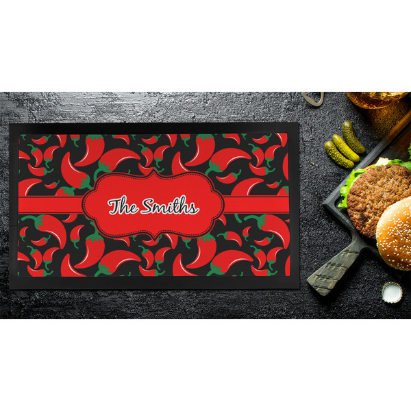 Chili Peppers Bar Mat - Small - LIFESTYLE