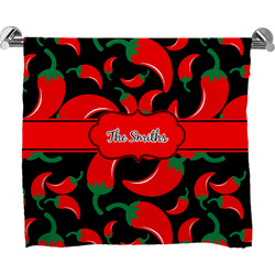 Chili Peppers Bath Towel (Personalized)