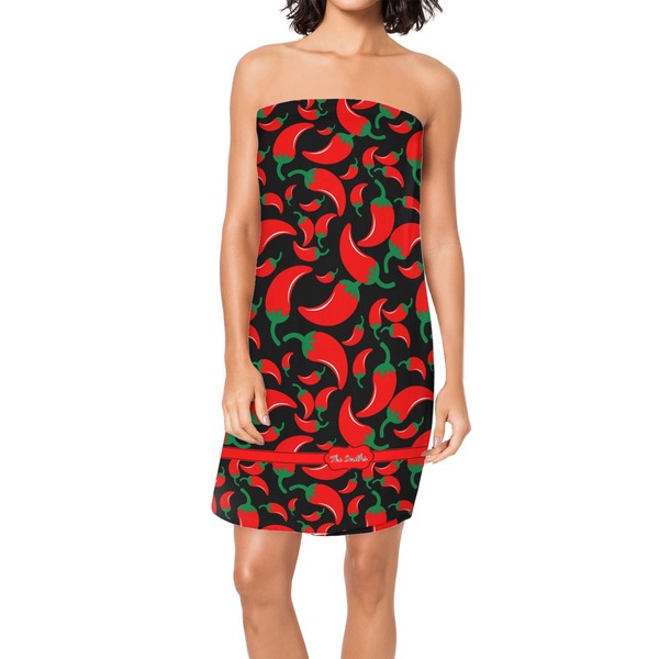 Custom Chili Peppers Spa / Bath Wrap (Personalized)