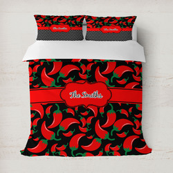 Chili Peppers Duvet Cover Set - Full / Queen (Personalized)