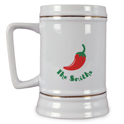 Chili Peppers Beer Stein (Personalized)