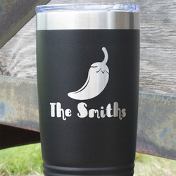 Chili Peppers 20 oz Stainless Steel Tumbler (Personalized)