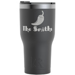 Chili Peppers RTIC Tumbler - Black - Engraved Front (Personalized)