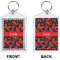 Chili Peppers Bling Keychain (Front + Back)