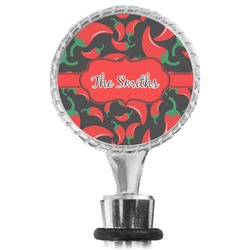 Chili Peppers Wine Bottle Stopper (Personalized)