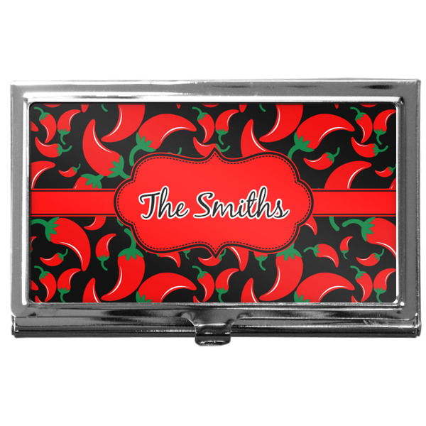 Custom Chili Peppers Business Card Case