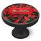 Chili Peppers Cabinet Knob - Black - Side