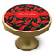 Chili Peppers Cabinet Knob - Gold - Side