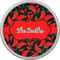Chili Peppers Cabinet Knob - Nickel - Front