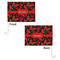 Chili Peppers Car Flag - 11" x 8" - Front & Back View