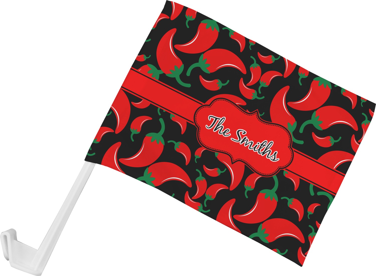 Chili Peppers Car Flag (Personalized) YouCustomizeIt