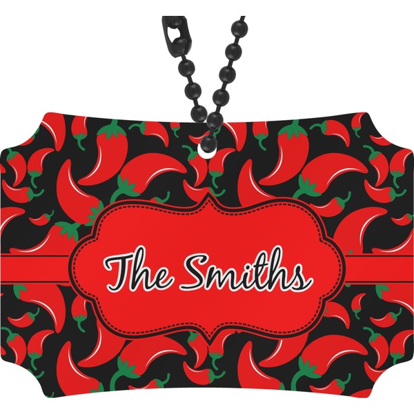 Custom Chili Peppers Rear View Mirror Ornament (Personalized)