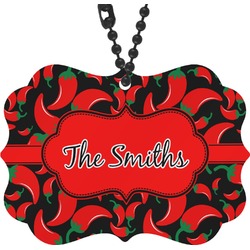 Chili Peppers Rear View Mirror Charm (Personalized)