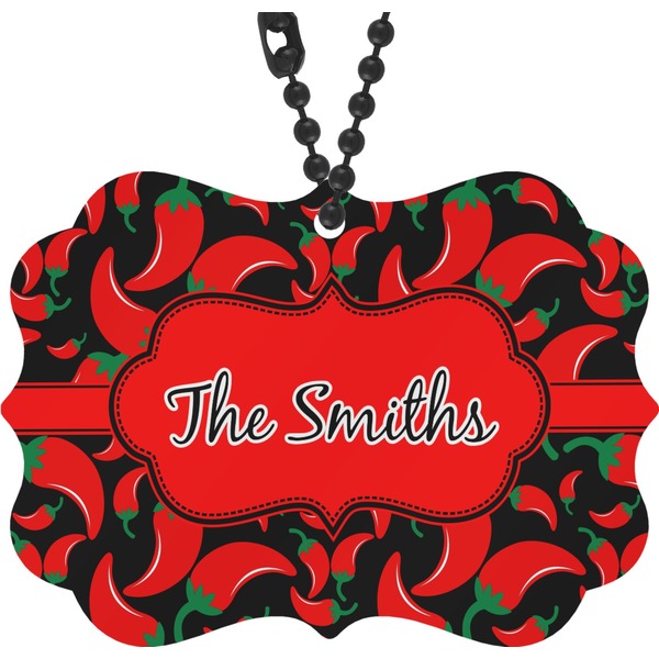 Custom Chili Peppers Rear View Mirror Decor (Personalized)